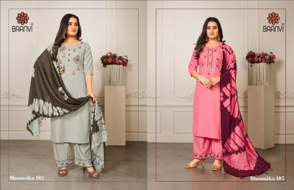 Baanvi Bhoomika Embroidery Designer Readymade Suit